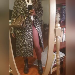 Karl Lagerfeld Leopard Coat XS